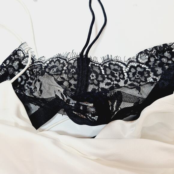 L'Academie Azaria Midi Dress in White & Black - Picture 5 of 12